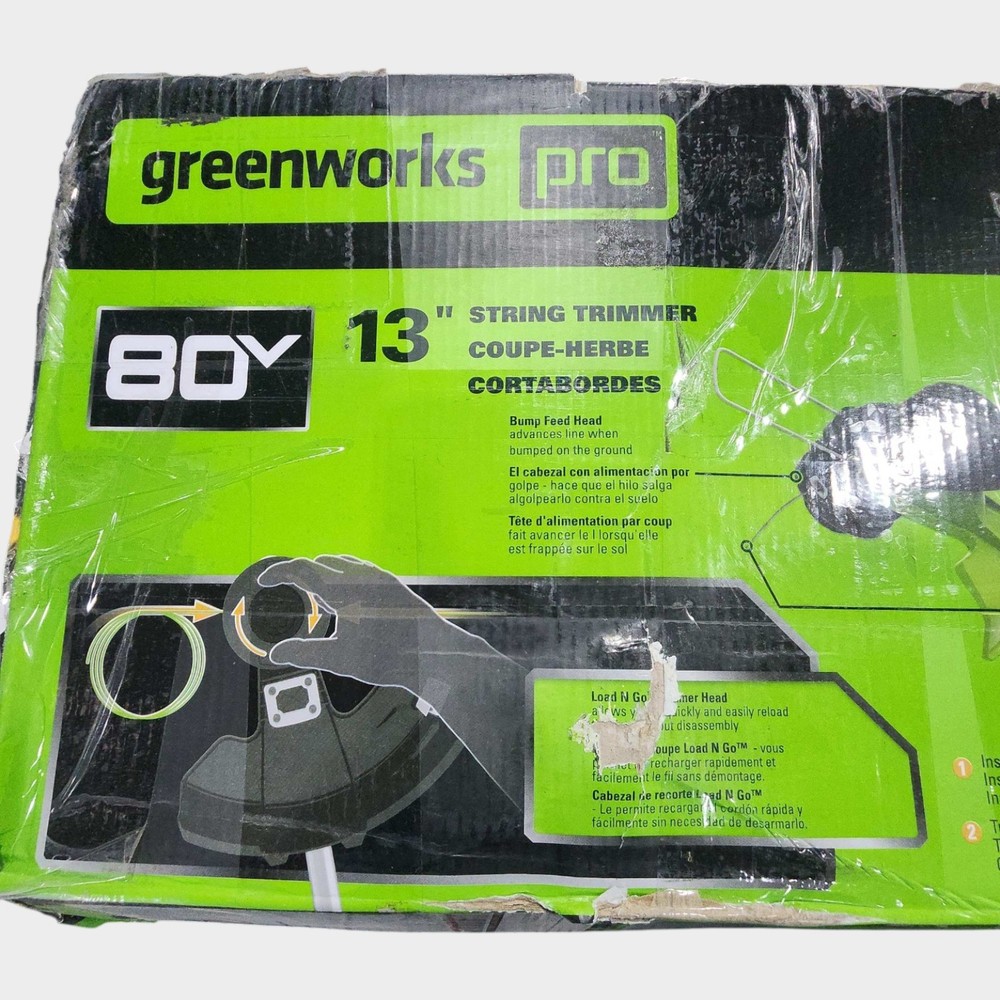 Greenworks 80V 13" Brushless String Trimmer - Tool only (Untested)