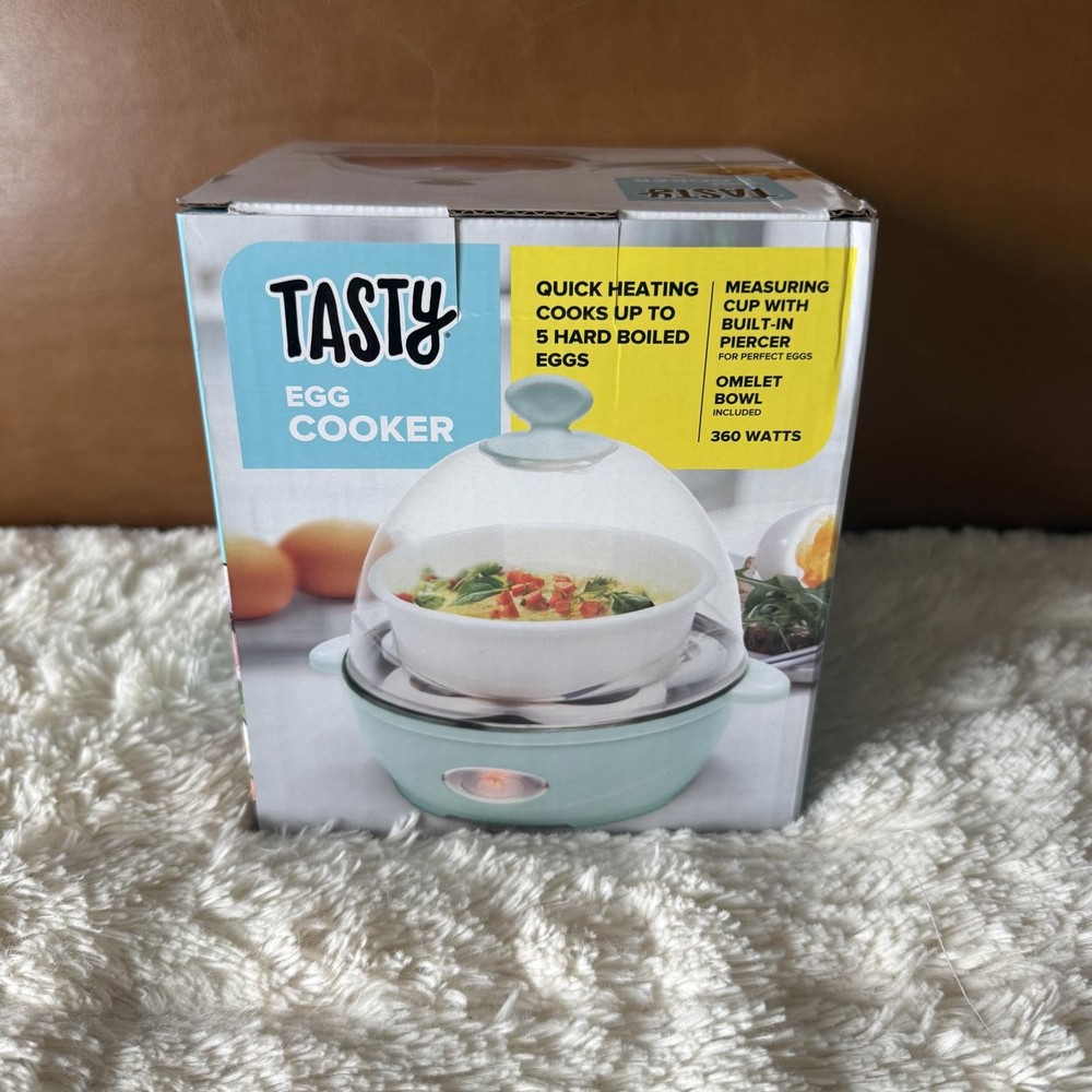 Tasty Rapid Egg Cooker, 5 Eggs Capacity For Boiled Eggs
