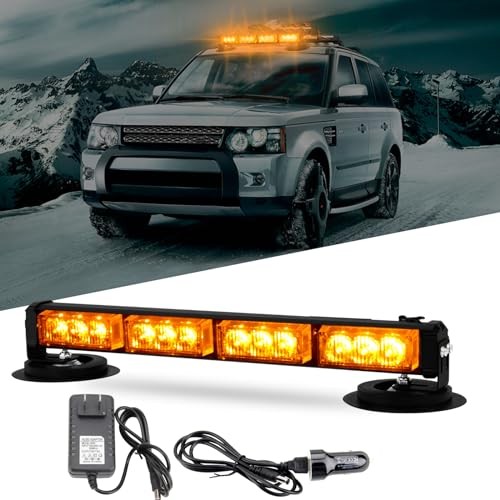 Rechargeable Emergency Strobe Light,12 LED Rooftop Emergency Hazard Strobe