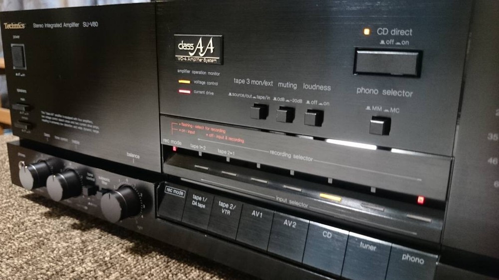 Technics SU-V80 Stereo Integrated Amplifier Class AA Transformer Tested JP JN02