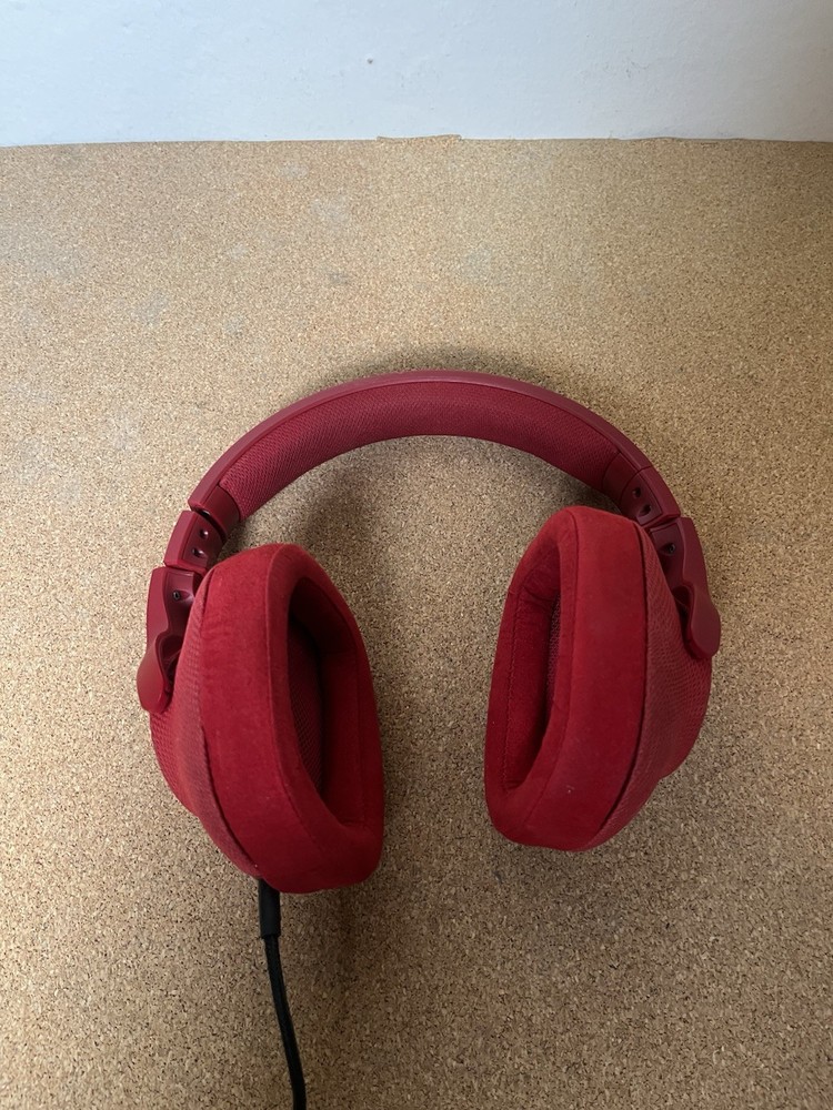 Logitech G433 Red Headband Headset And Cable Only