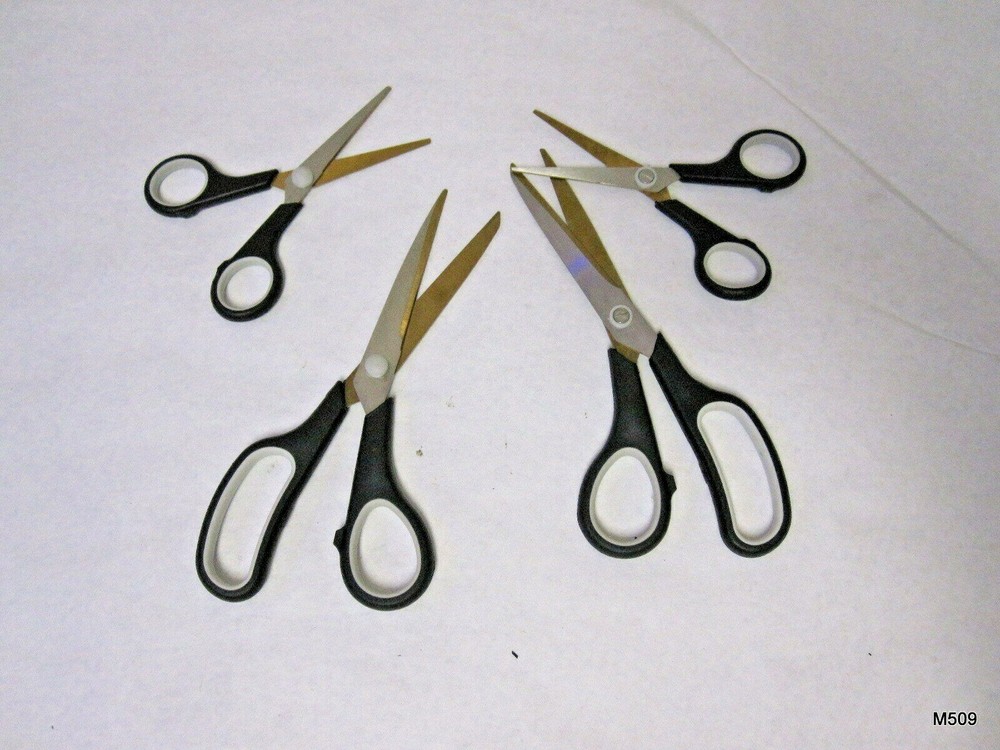 4pc Gold Titanium Scissor Set