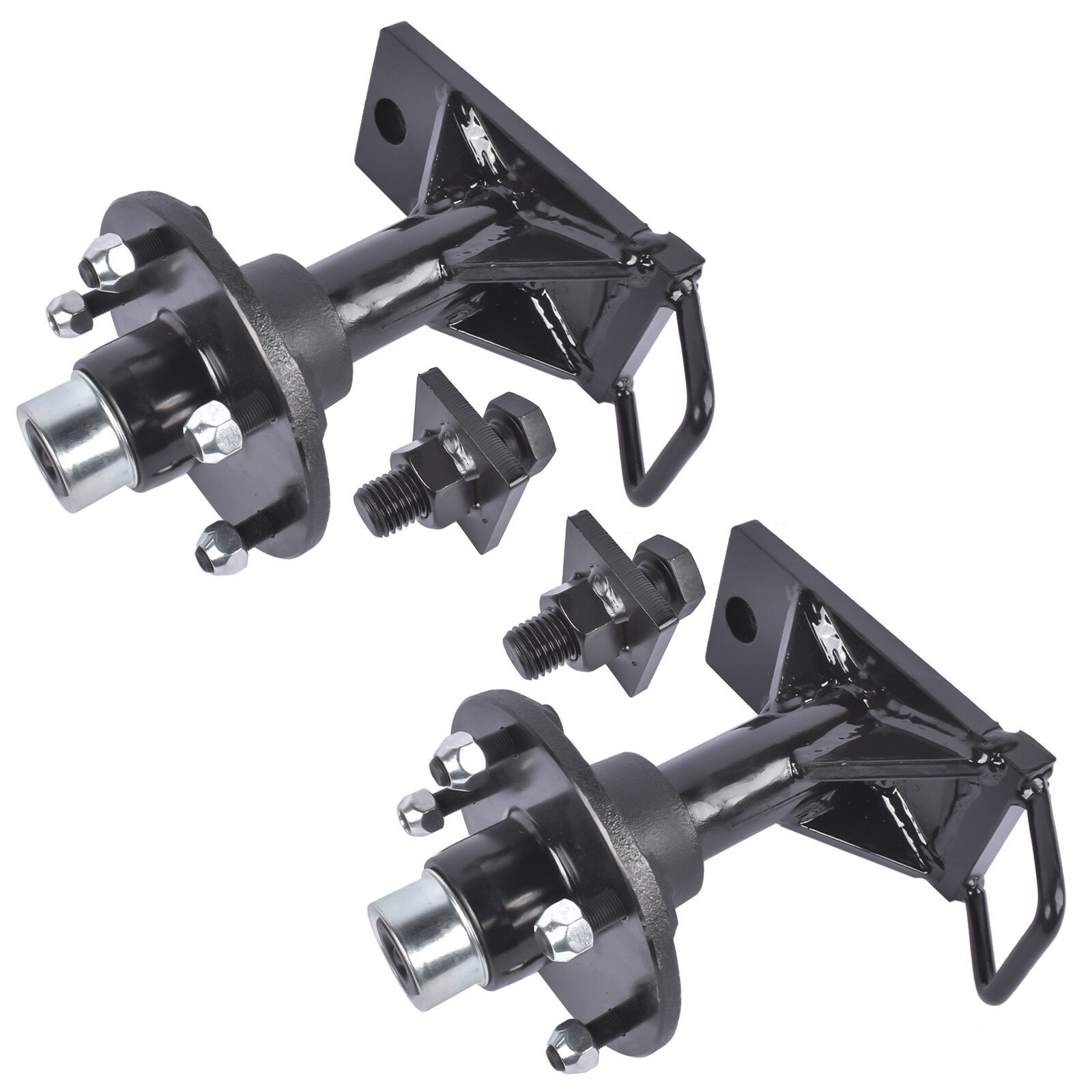 5x 5.5 Lug Superior Shipping Container Wheels Container Moving Kit 2 Spindles