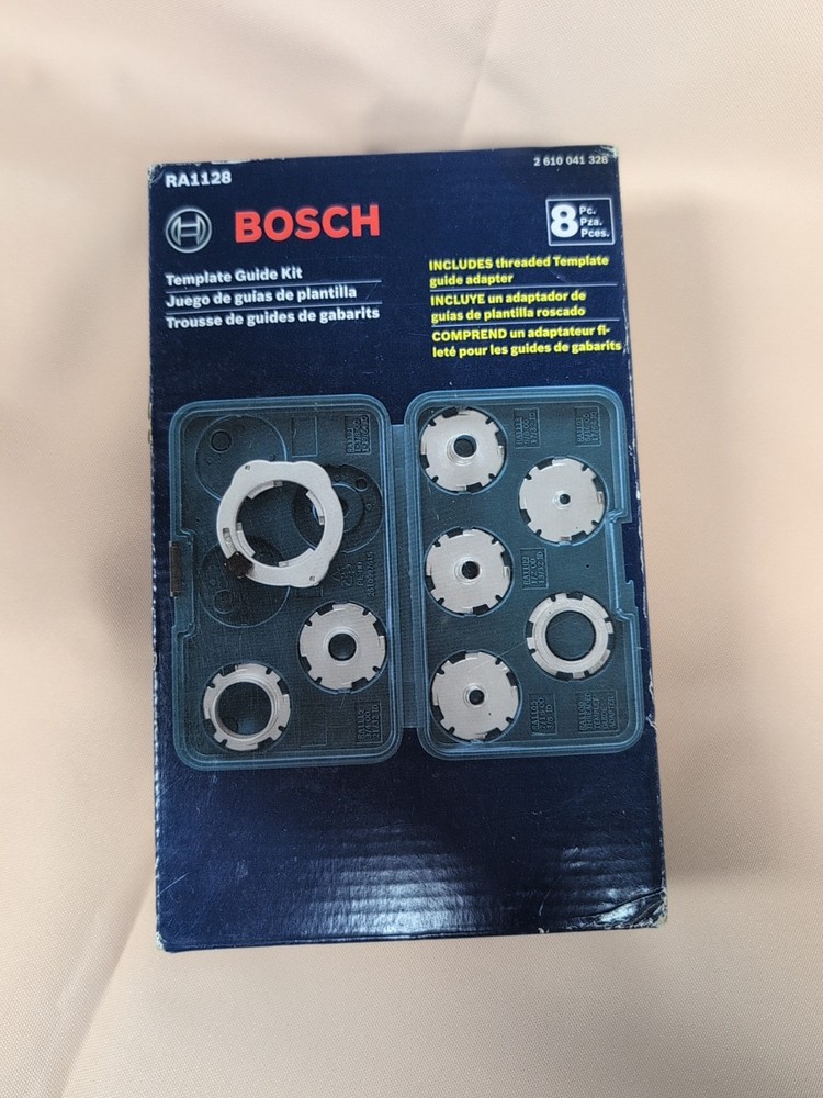 BOSCH 8 Piece Router Template Guide Set RA1128