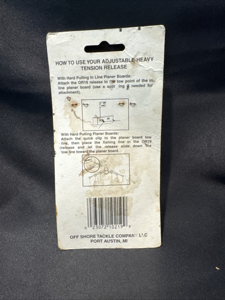 Off Shore OR19 Heavy Tension Release 2Pk Adjusting Split Ring Orange QuickClip