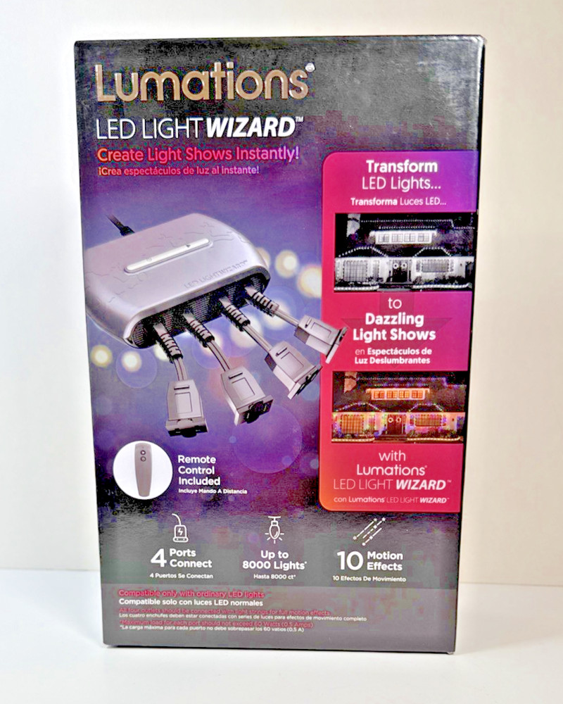 Lumations LED Light Wizard With Remote Light Show New