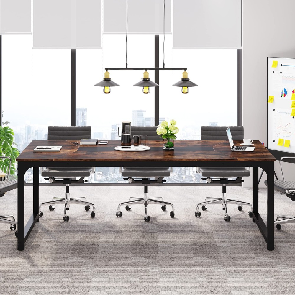 Conference Table 6FT Meeting Seminar Table Rectangular Meeting Room Table
