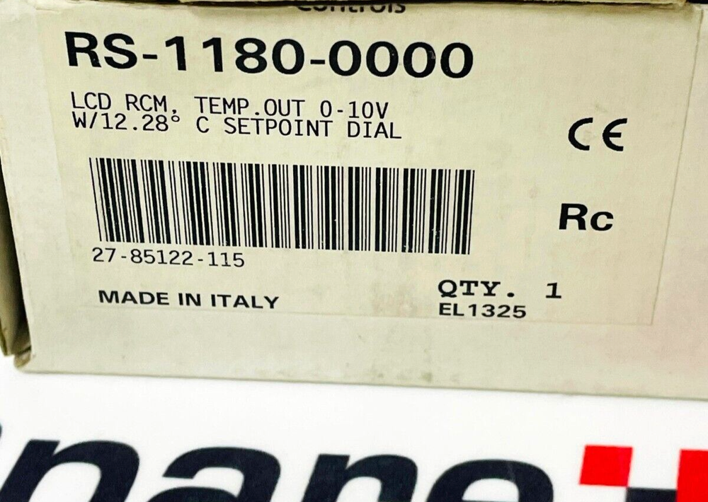 JOHNSON CONTROLS RS-1180-0000 Thermostat