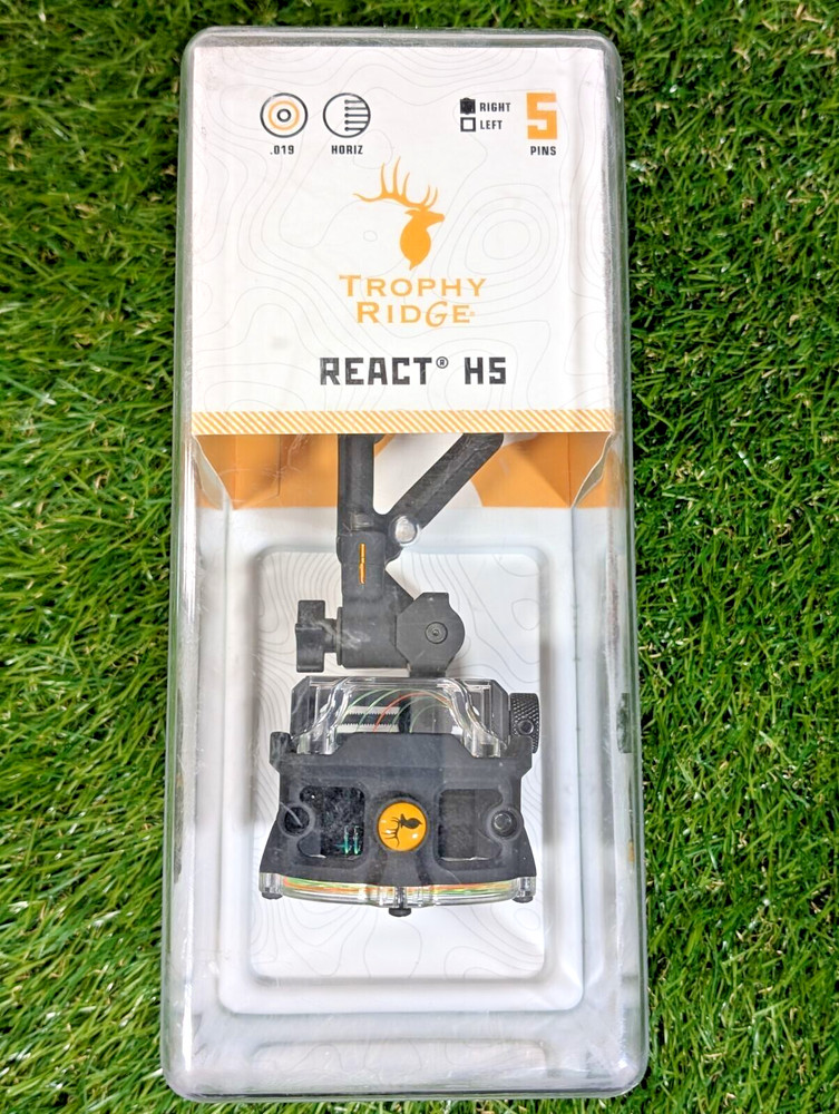 **NEW** Trophy Ridge React H5 Sight Black 5 Pin .019 Right Hand
