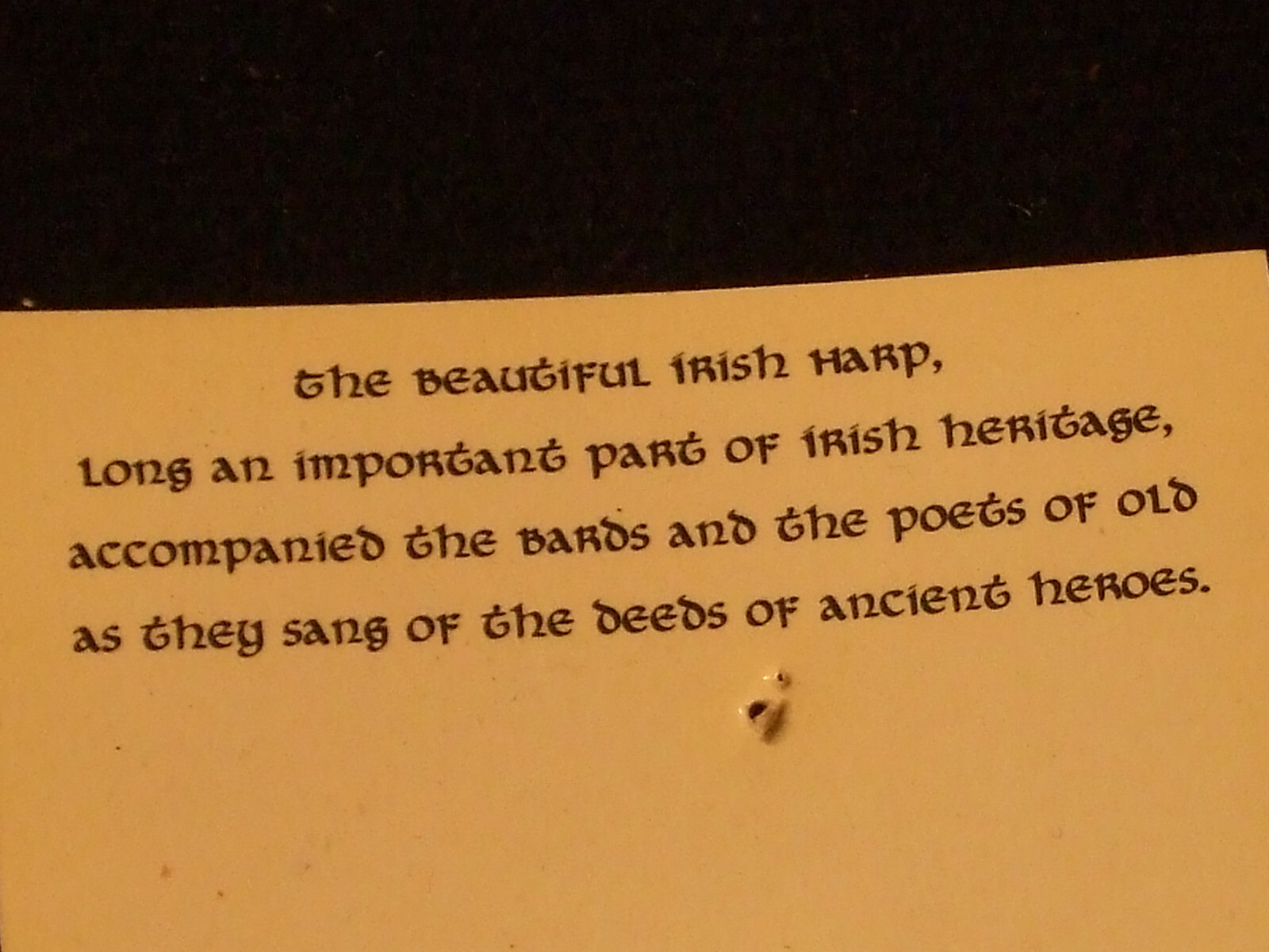 Irish, Celtic, Gaelic Harp Pin / Brooch Gold Color – St. Patrick’s Day