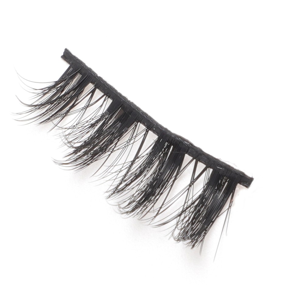 Dense False Eyelashes for Makeup Black J08 10 Pair
