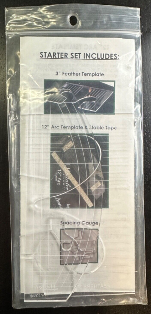 Free Motion Quilting Made Easy Ruler Work Starter Set