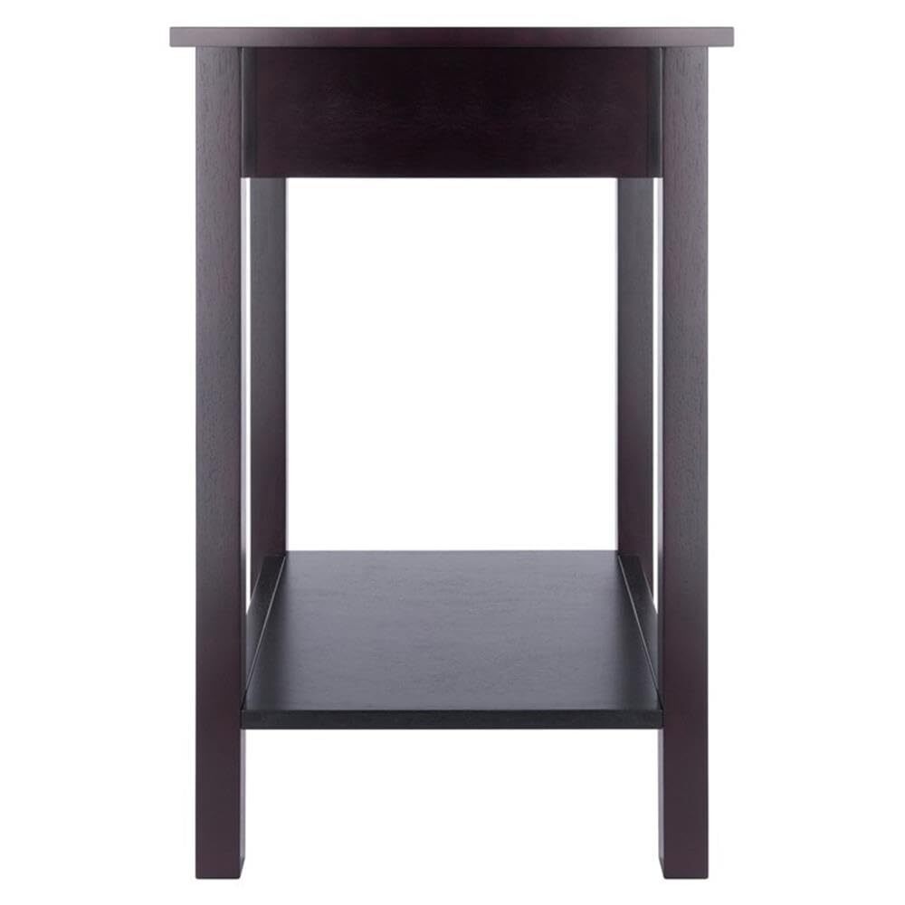 Liso Home Office Espresso End Table
