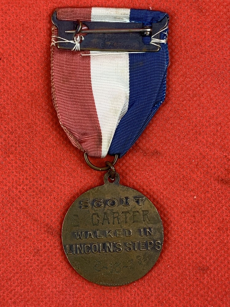 Original WW2 Father & Son Military Dog Tags Grouping Boy Scout Medal