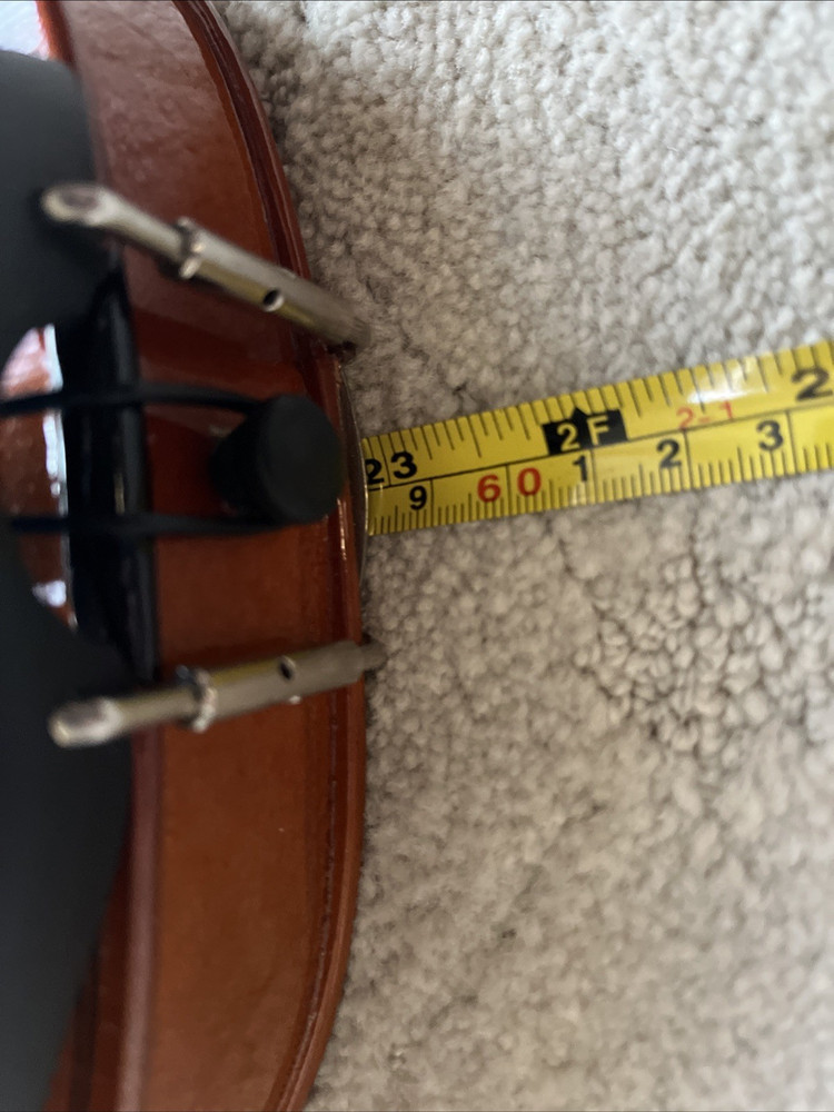Violin With Teller Bridge, Bow and Case. Full Size 4/4