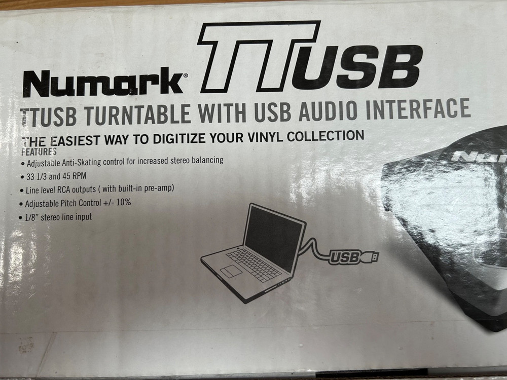 Numark TTusb turntable with USB Audio Interface Digitize Your Vinyl Collection