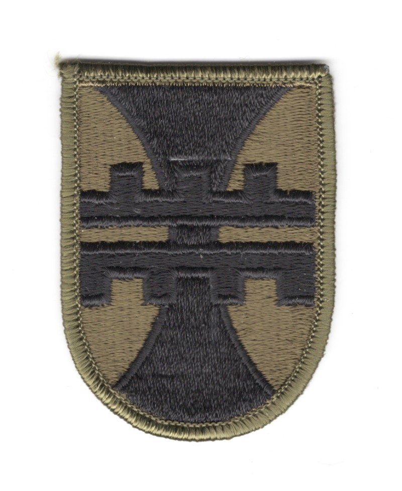 Army Patch: 412th Engineer Brigade - subdued, merrowed edge