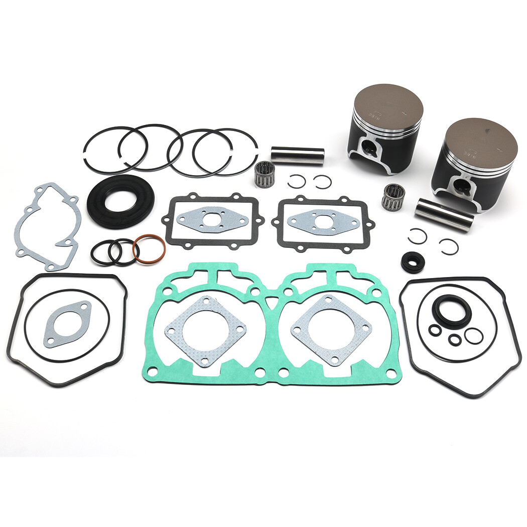 For SKI-DOO MXZ 800 TOP END REBUILD KIT DUAL RING PISTONS BEARINGS GASKETS 00-07
