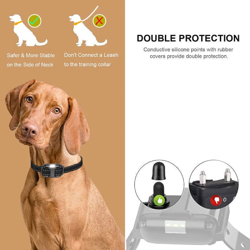Rechargeable Anti No Barking Collar Electric Shock Dog Pet Bark Training Collar