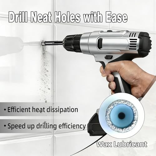 10-Piece Dry Diamond Drill Bits & 10 Piece Multi-Size (with TileDrill)