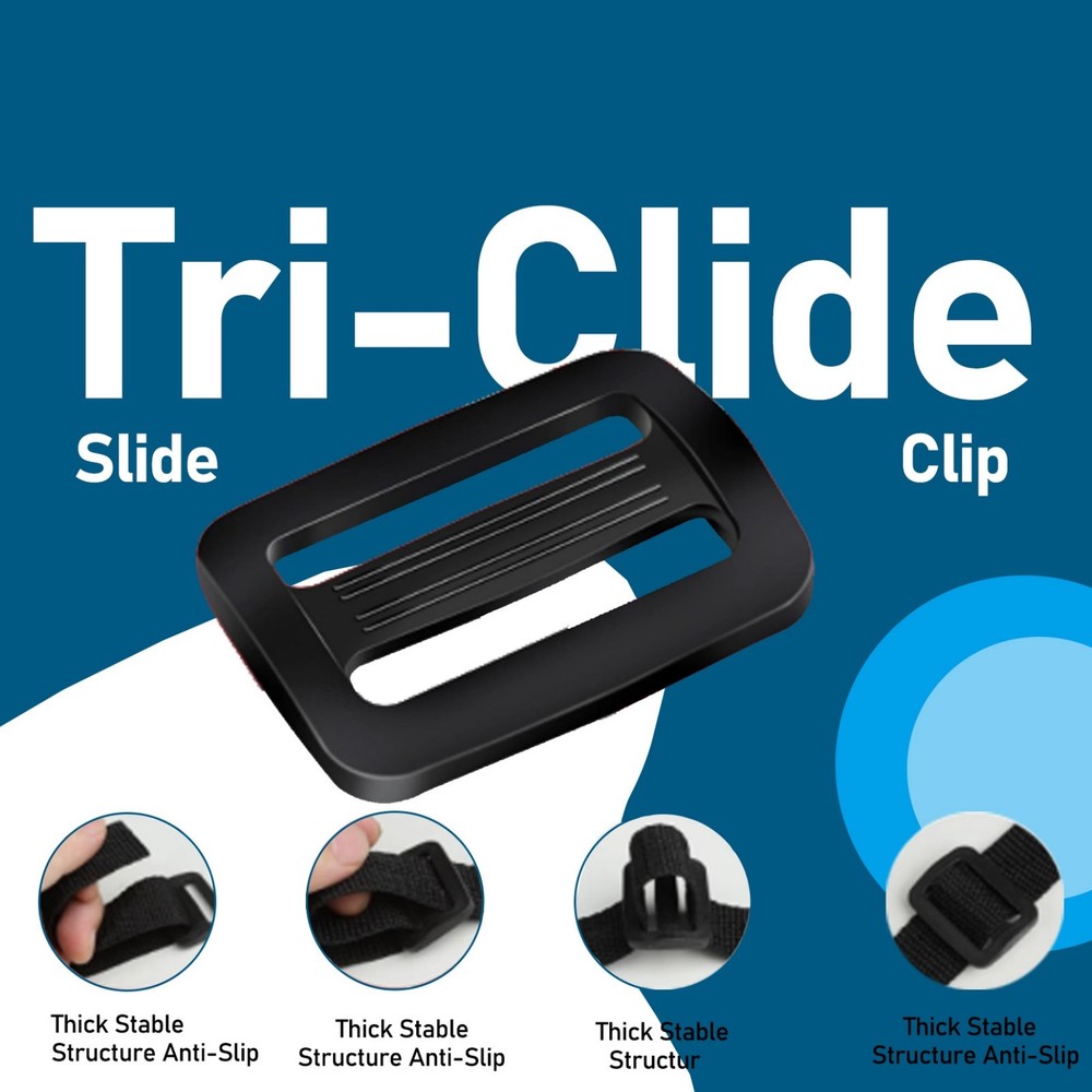6 Set 1" Quick Side Release Plastic Buckles Clip Buckles for Nylon Webbing Strap