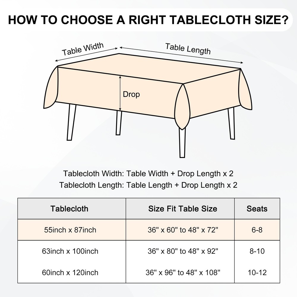 150x300cm Rectangle Tablecloth, Thickened Polyester Table Cloth Turquoise