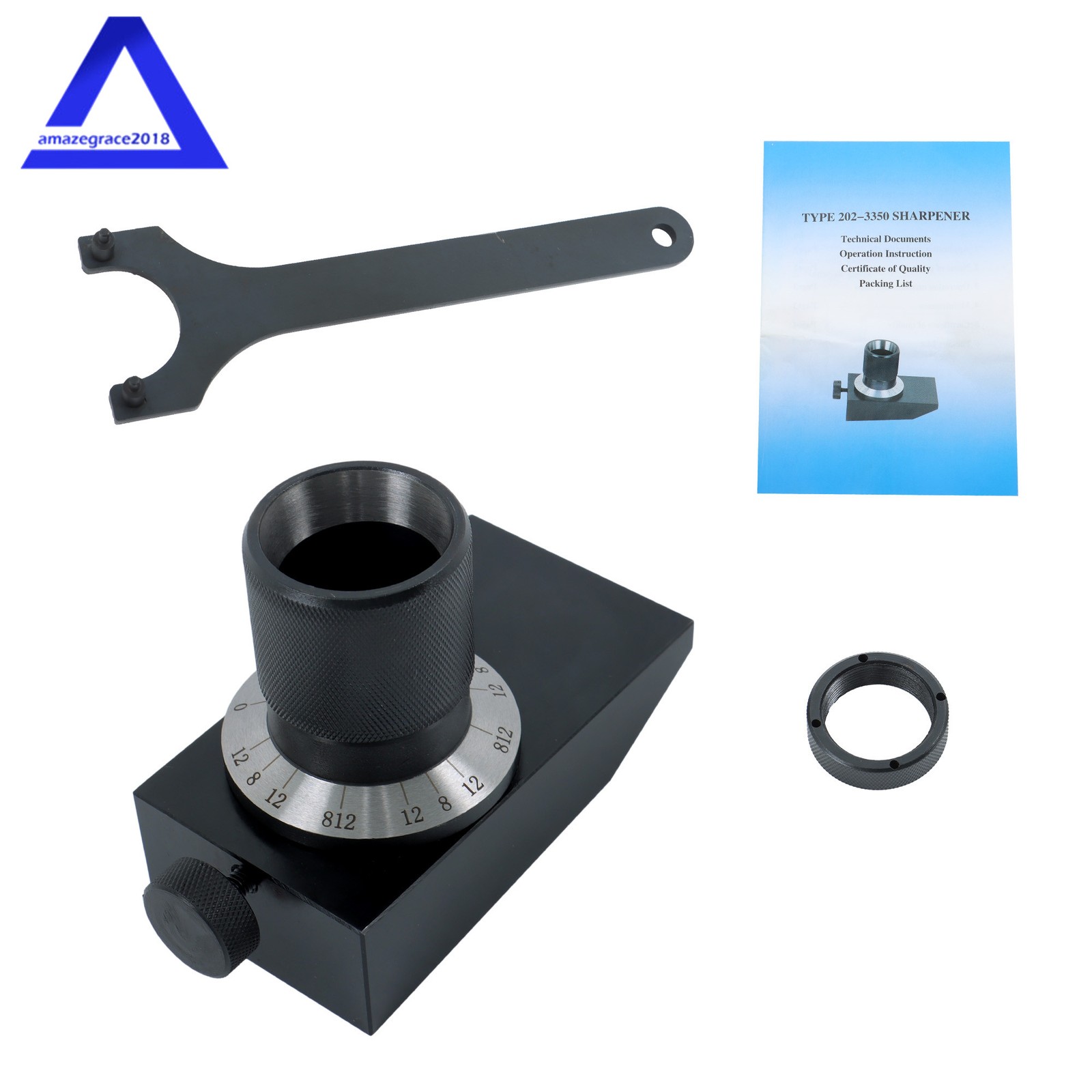 Heavy Duty End Mill Grinding Grind Fixture 5C Collet Sharpener Milling