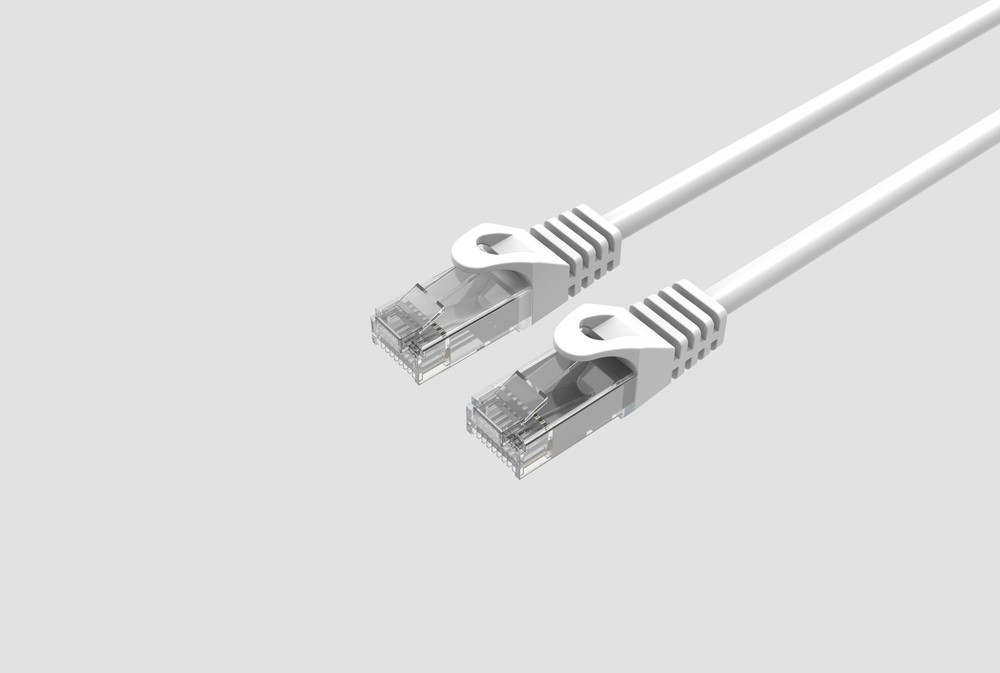 CAT6 Slim Ethernet Patch Cable White 15FT 10 PACK
