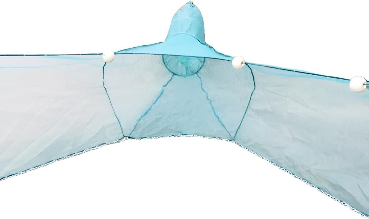 Fiskenet Fishing Net Small Mesh Trap Trawl Fishing Cage Floats Folding Crab Rive