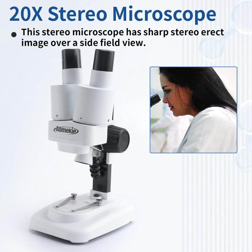 20X Stereo Microscope Binocular with LED for PCB Soldering Tool Mobile4221