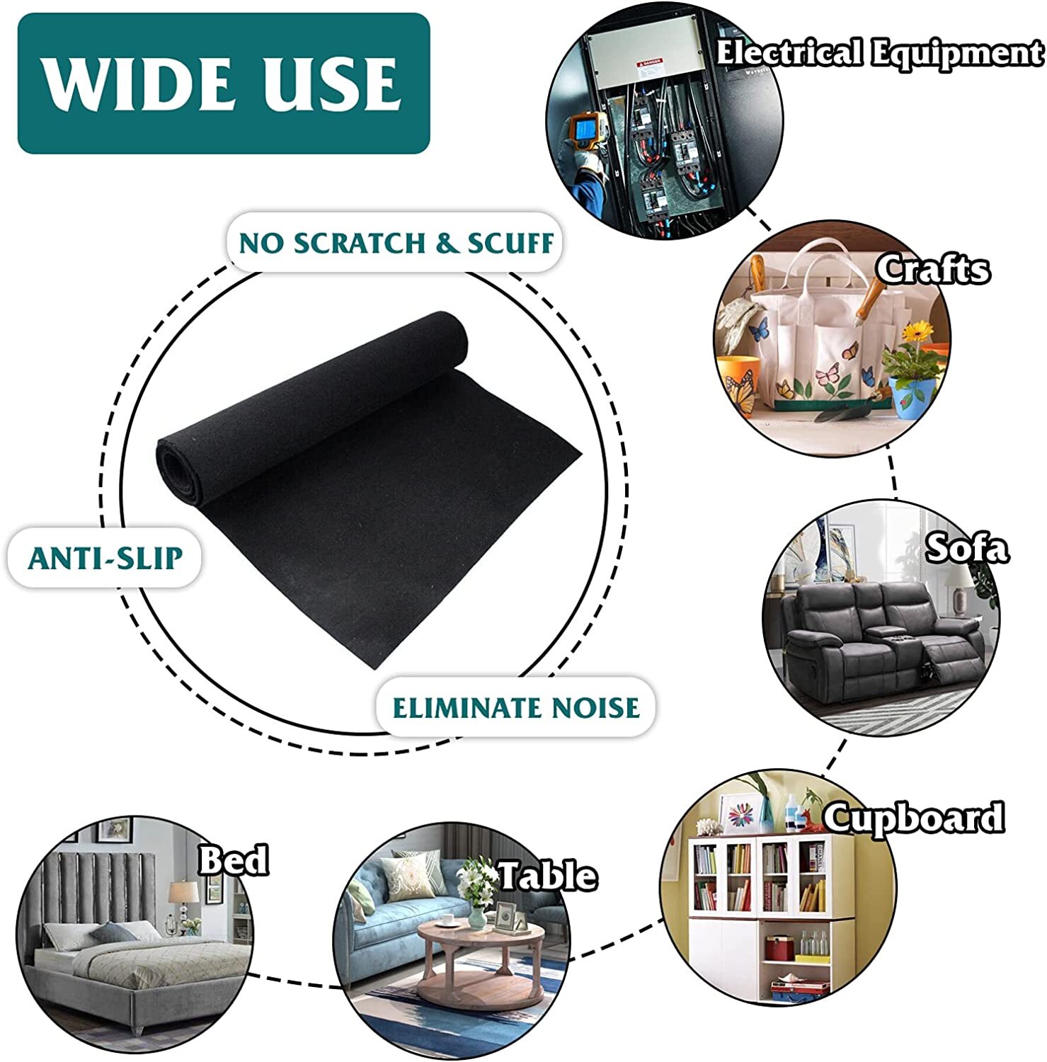 71"×40" Car Woofer Speaker Box Black Carpet Audio Wrap Trunk Liner Upholstery