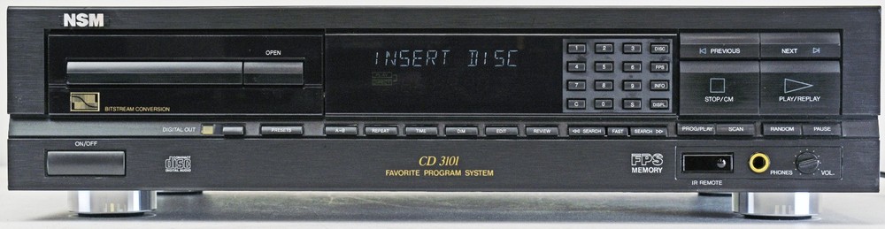 NSM CD3101 single-disc player/transport/controller with 100 CD transport/Changer