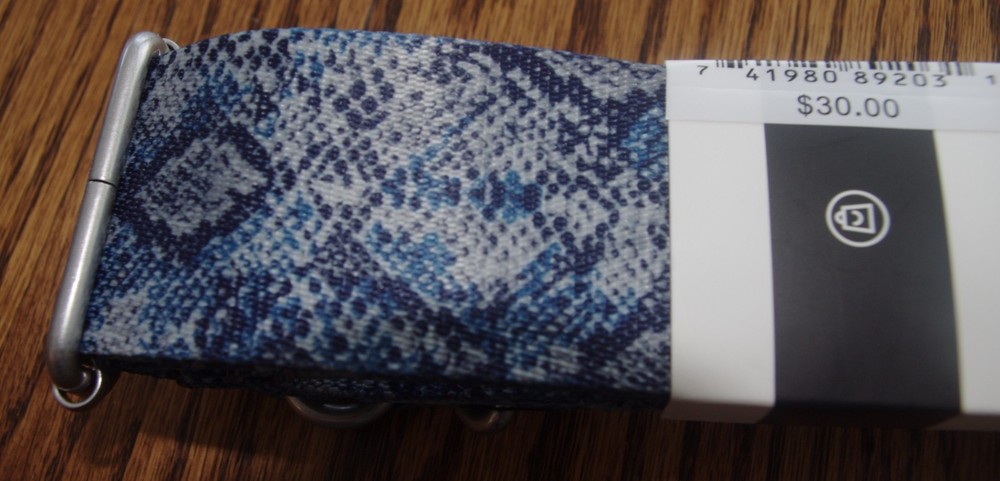 Adjustable Wide Crossbody Strap Replacement for Handbag 2" Guitar "Gray Python"