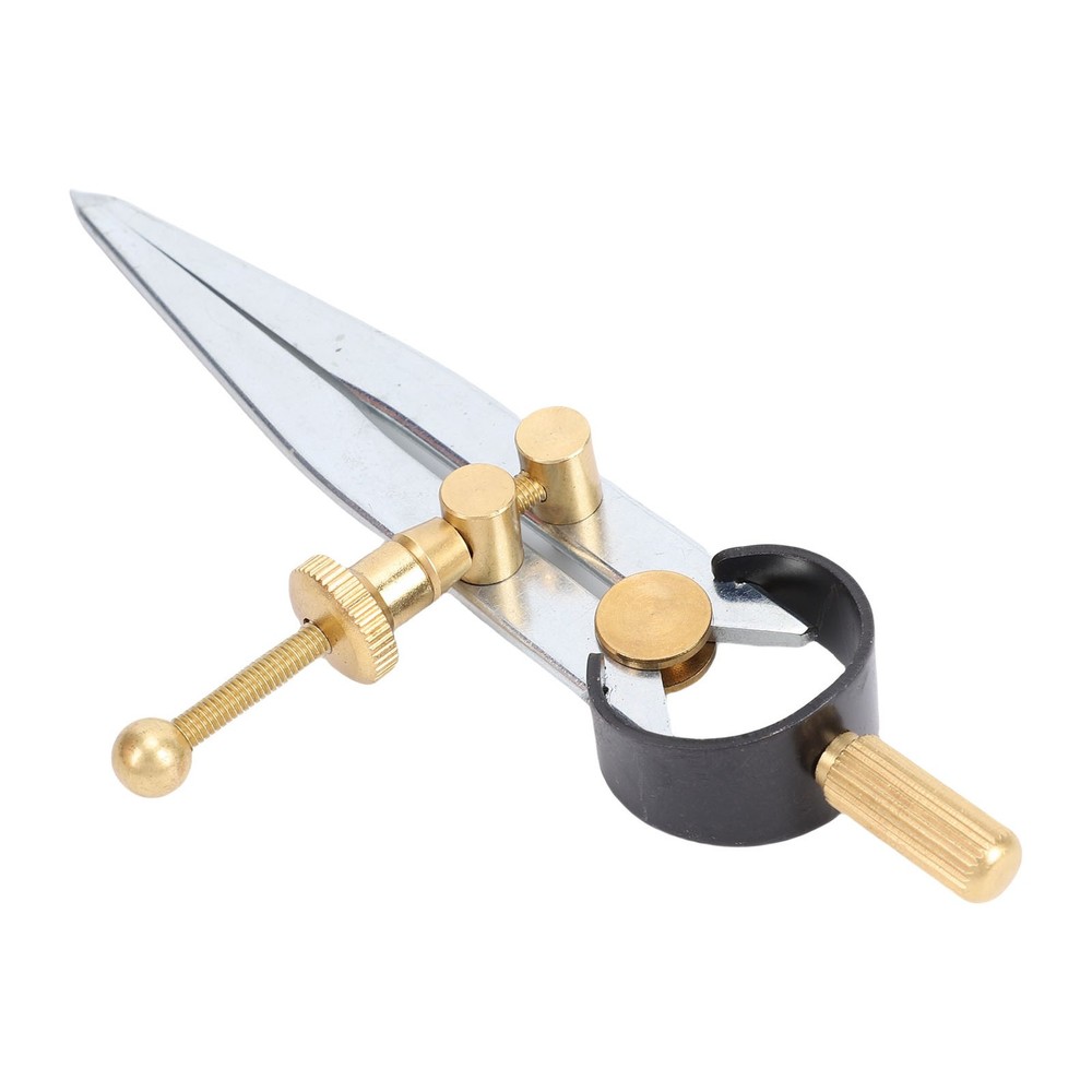 Spring Wing Divider Caliper Lockable 4in Leather Compass Creaser Compass Tool