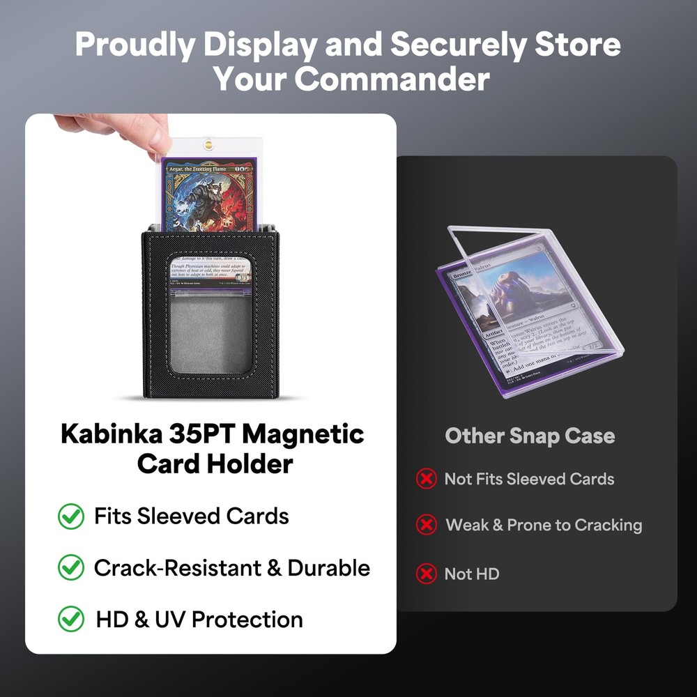 Commander Deck Box for MTG with Handle, Multi Deck Case with Large Dice Tray ...