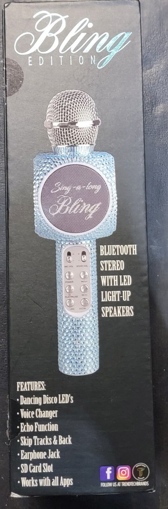 Sing-A-Long Bling Bluetooth Karaoke Microphone