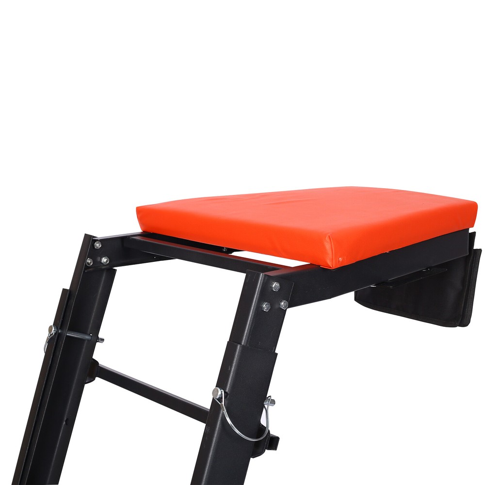 Rolling Engine Top Creeper Foldable Creeper Adjustable Height with Padded Deck