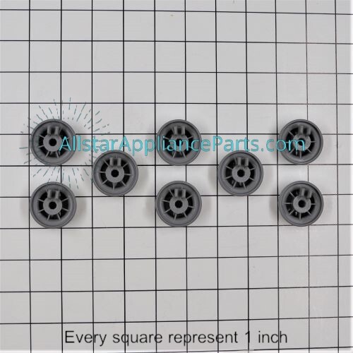 Bosch Dishwasher Dishrack Roller 12004485 (pack of 8)