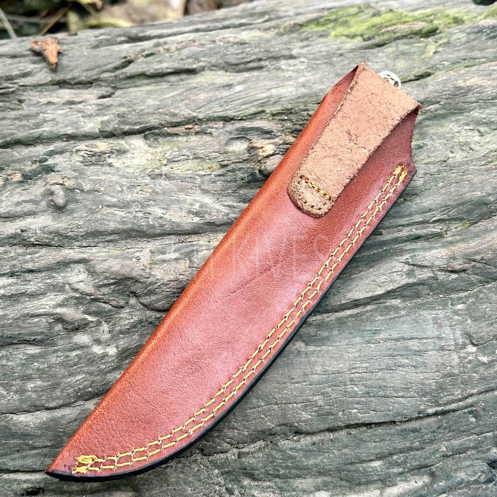 Handmade Genuine Cow Leather Sheath for 8-10 Inch Fixed Blade Hunting Knife