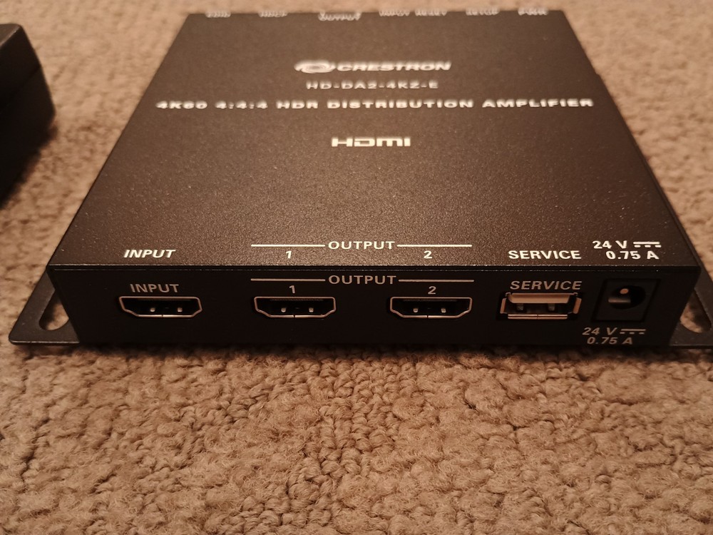 Crestron HD-DA2-4KZ-E HDMI Distribution Amplifier Splitter