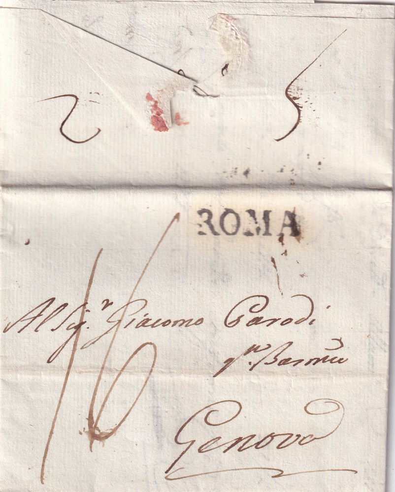 YY40-PONTIFICAL STATE-PREF. ROME X GENOA