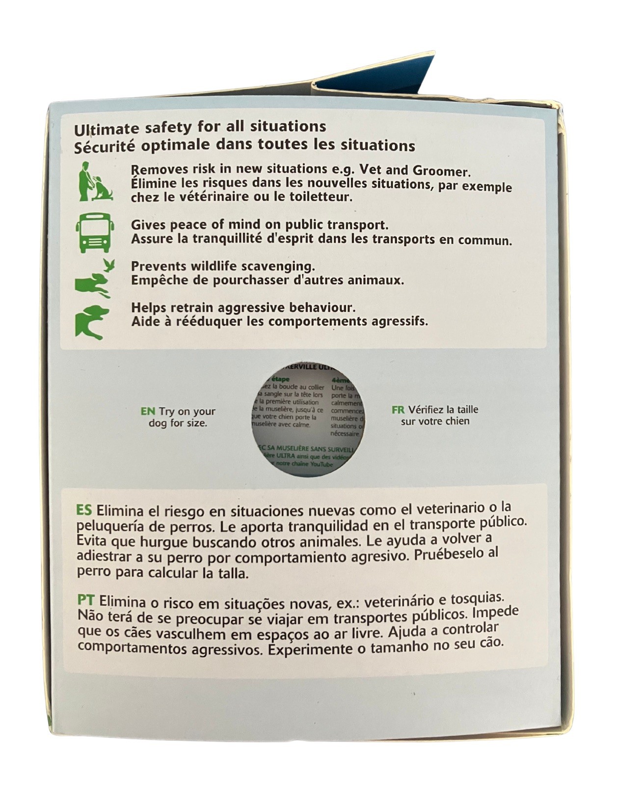 BASKERVILLE ULTRA MUZZLE - Patented Humane Design, Breathable, Dog 5, Black