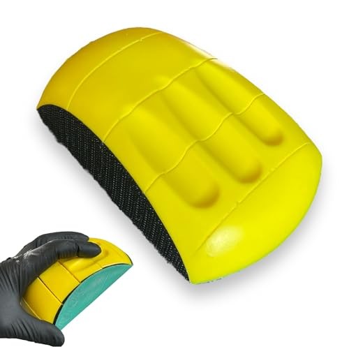 Flexible 6" Hand Sanding Block - Hook and Loop - Hook and Loop