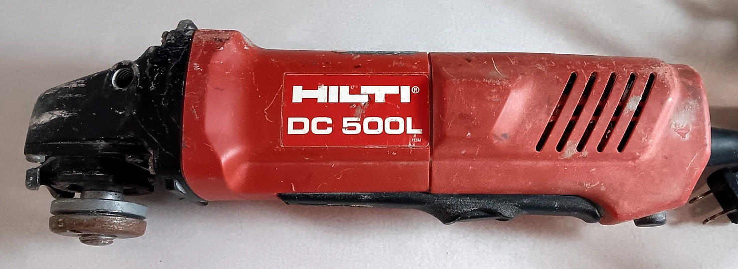 HILTI DC 500L ANGLE GRINDER 11000 RPM 5IN 115V-AC 12.7A 60HZ W/ DUST EXTRACTOR