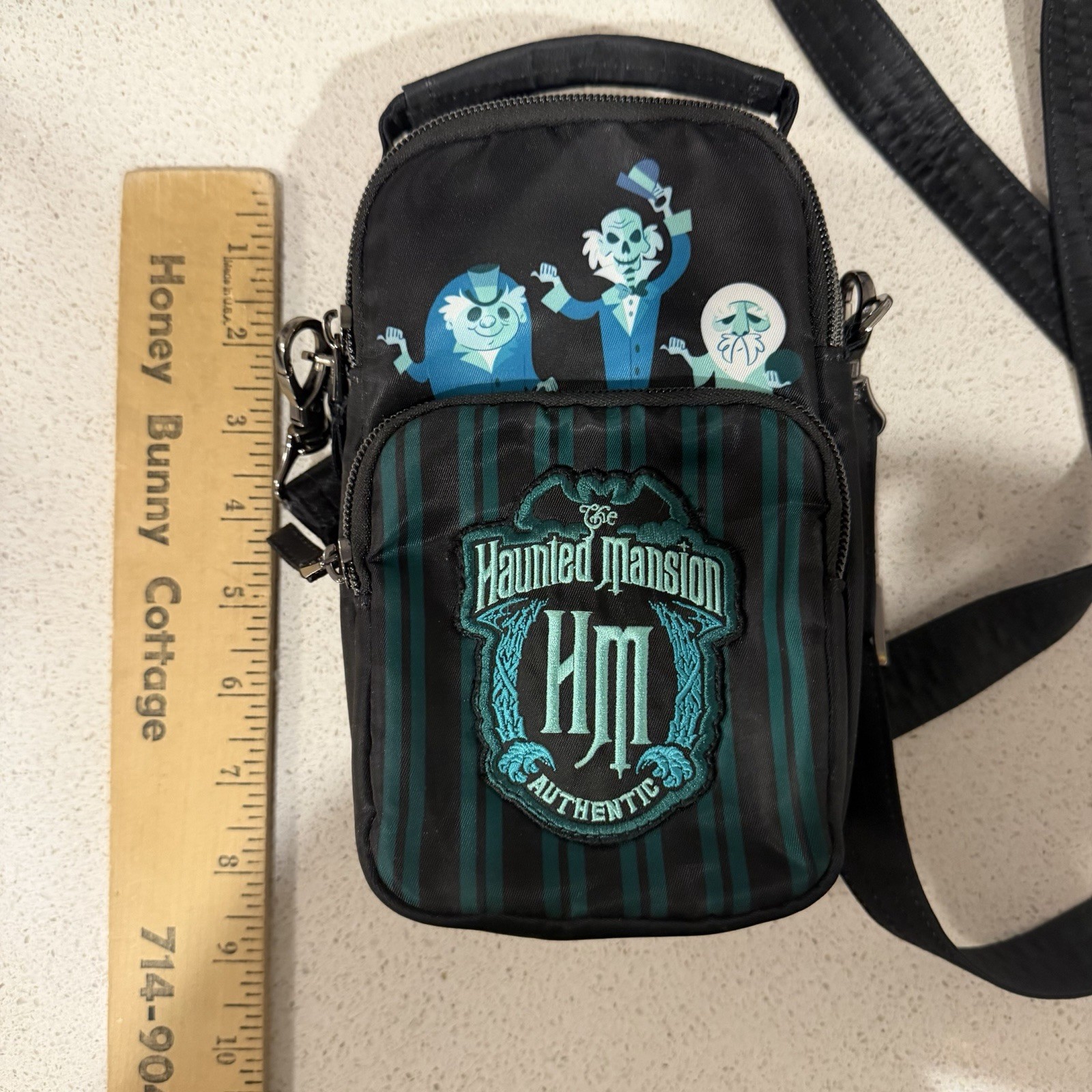 Disney Parks Lug Haunted Mansion Crossbody Bag Skeeter Hitchhiking Ghosts