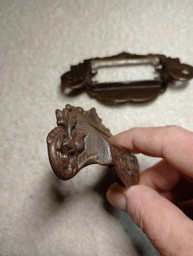 Drawer Pull, Vintage, Brass, Pair