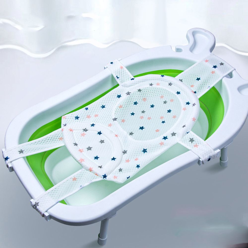Baby Foldable Baby Shower Bath Tub Pad Non-Slip Bathtub soft Seat Support Mat