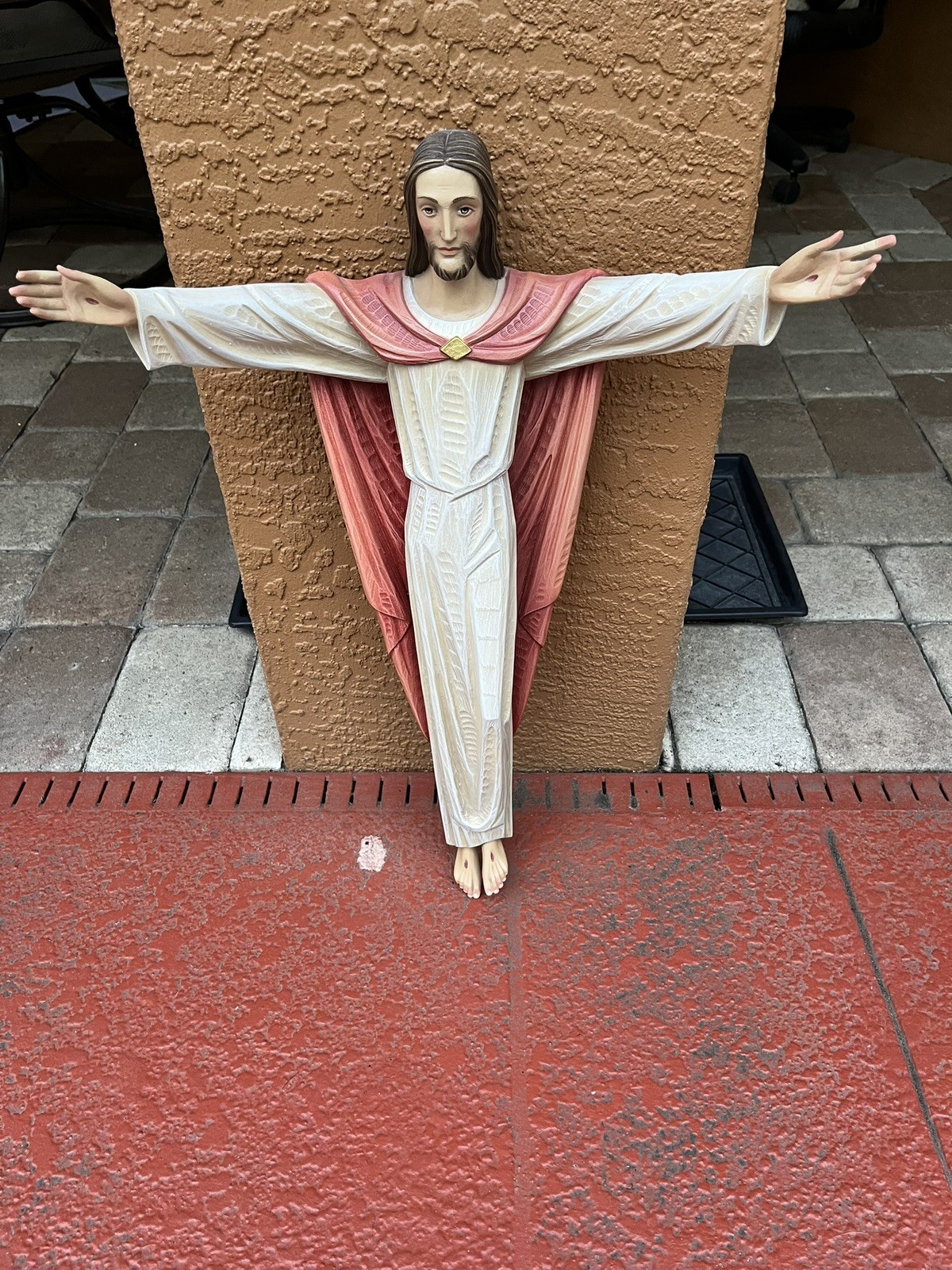 Vatican Quality by Demetz’s, Italy. Handcrafted, 3D, Risen Christ, Wall Hanging.