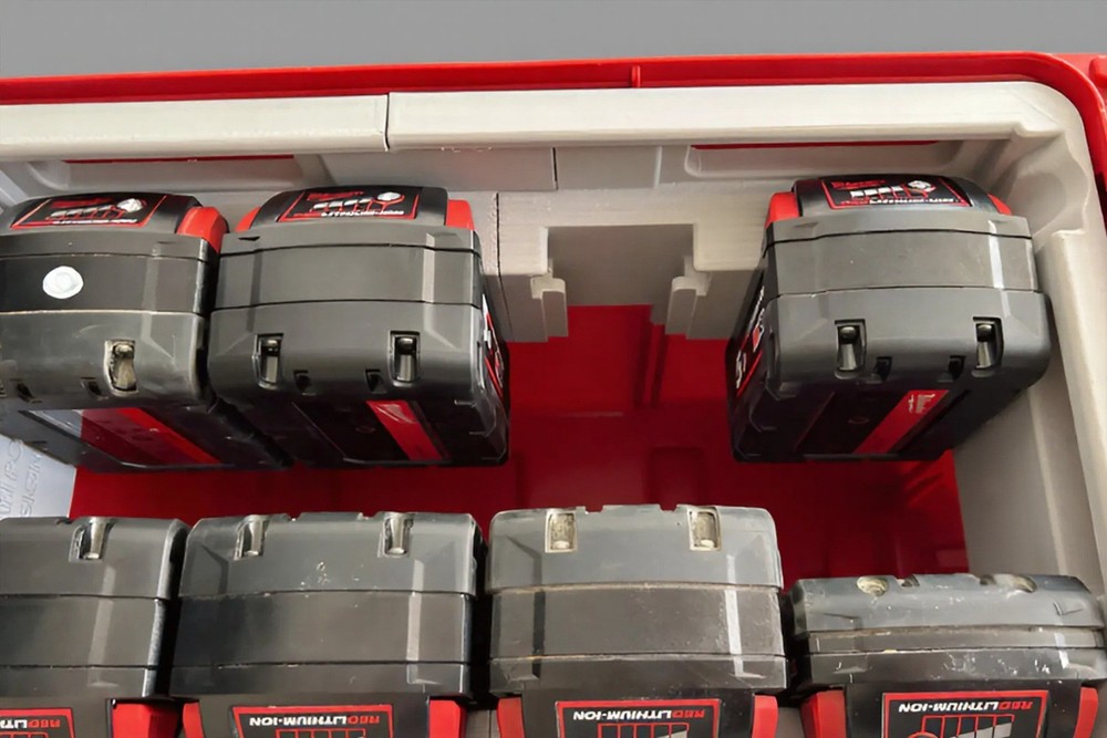 Milwaukee Packout Compact M18 Battery Upper Insert for 48-22-8422 Tool Box