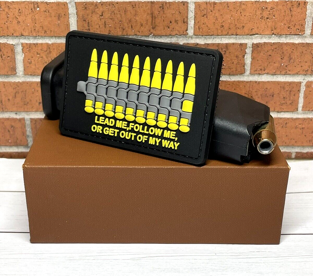 PVC Tactical Morale Patch - Ammo Gun Patch - Hook Backed Military Gun Patch